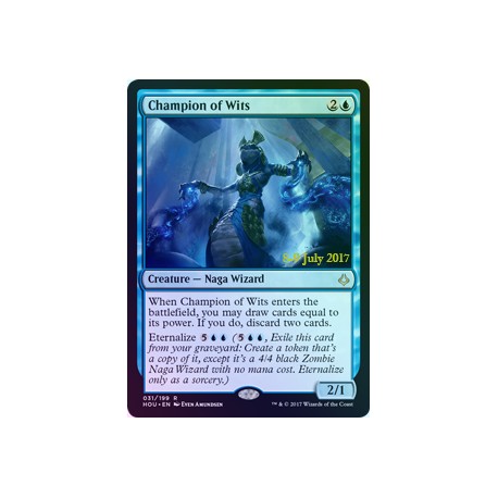 Champion of Wits PRE-RELEASE FOIL HOU NM