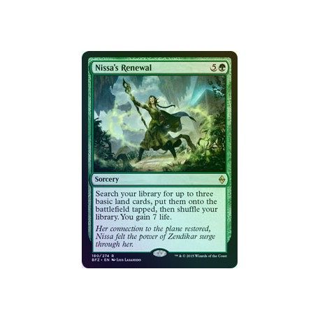 Nissa's Renewal FOIL BFZ NM