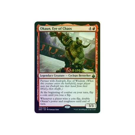 Okaun, Eye of Chaos FOIL PROMO BBD NM