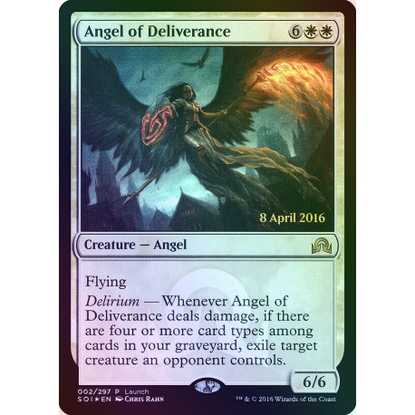 Angel of Deliverance FOIL LAUNCH PROMO SOI NM