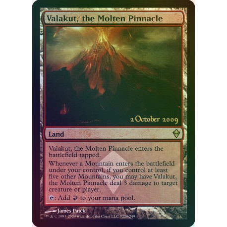 Valakut, the Molten Pinnacle LAUNCH FOIL ZEN NM-