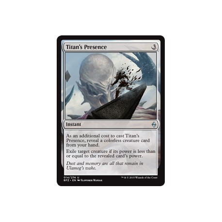 Titan's Presence BFZ NM