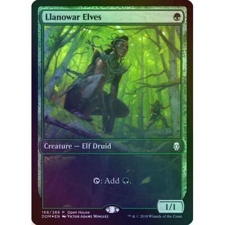 Llanowar Elves FOIL DOM PROMO NM