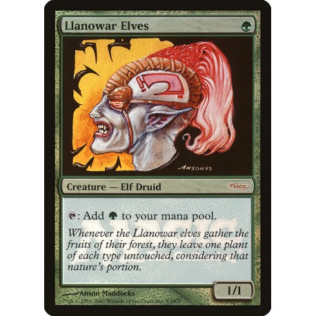 Llanowar Elves FOIL GATEWAY PROMO SP SIGNED