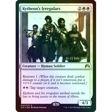 Kytheon's Irregulars PRE-RELEASE FOIL ORI NM