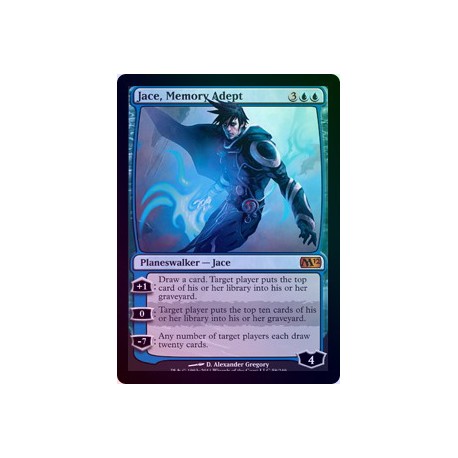 Jace, Memory Adept FOIL M12 SP+ SIGNED