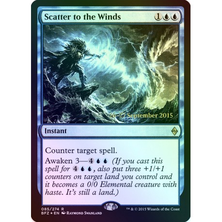 Scatter to the Winds PRE-RELEASE FOIL BFZ NM