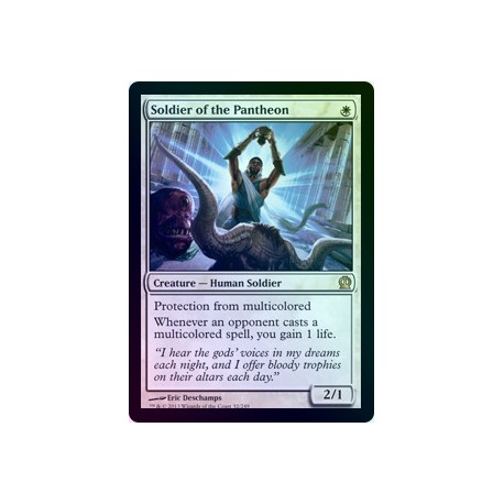Soldier of the Pantheon FOIL THS NM SIGNED