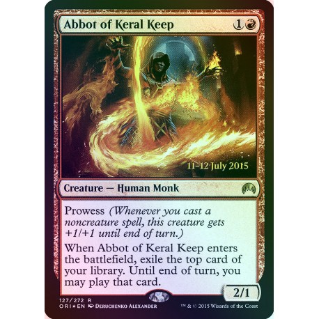 Abbot of Keral Keep PRE-RELEASE FOIL ORI NM