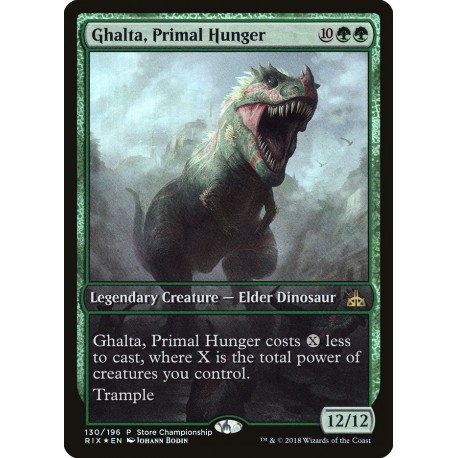Ghalta, Primal Hunger FOIL RIX GAME DAY PROMO NM