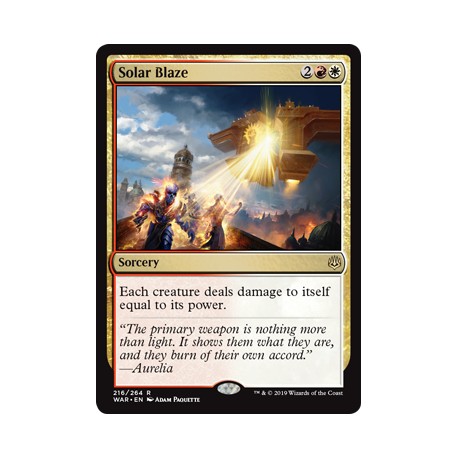 Solar Blaze WAR NM