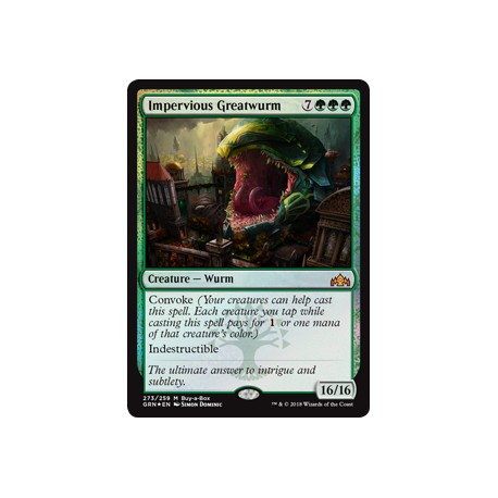 Impervious Greatwurm FOIL RNA PROMO NM