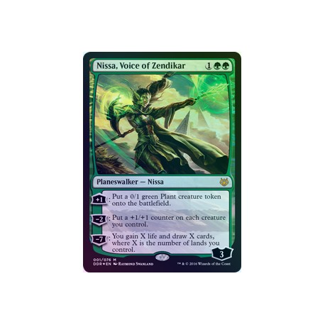 Nissa, Voice of Zendikar FOIL DDR SP