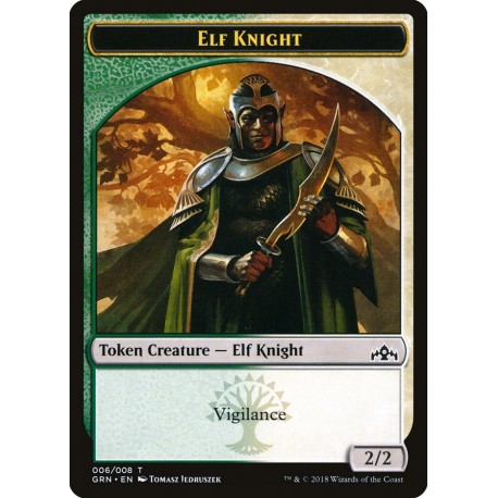Elf Knight Token GRN NM
