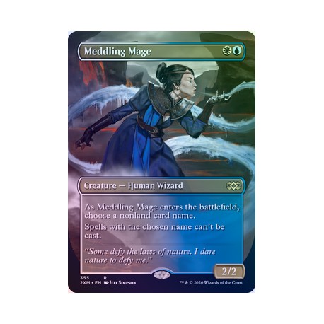 Meddling Mage (Borderless) FOIL 2XM NM
