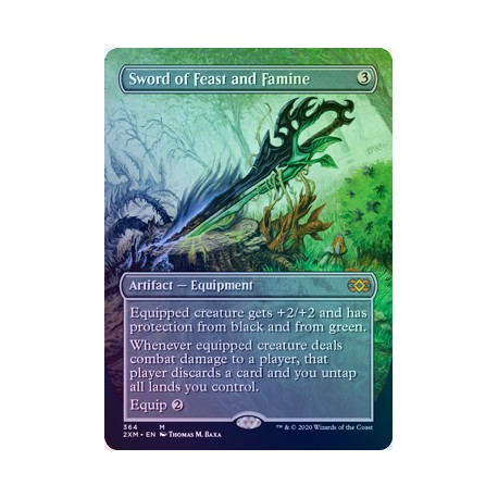 Sword of Feast and Famine (Borderless) FOIL 2XM NM