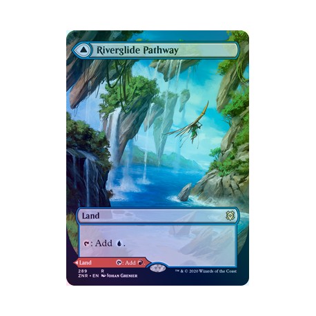 Riverglide Pathway // Lavaglide Pathway (Borderless) FOIL ZNR NM