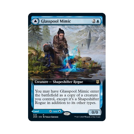 Glasspool Mimic // Glasspool Shore (Extended) ZNR NM