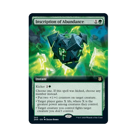 Inscription of Abundance (Extended) ZNR NM
