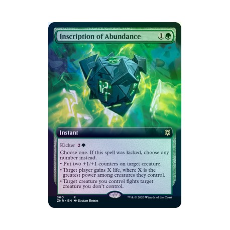 Inscription of Abundance (Extended) FOIL ZNR NM