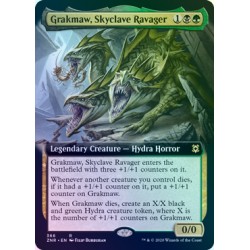 Grakmaw, Skyclave Ravager (Extended) FOIL ZNR NM