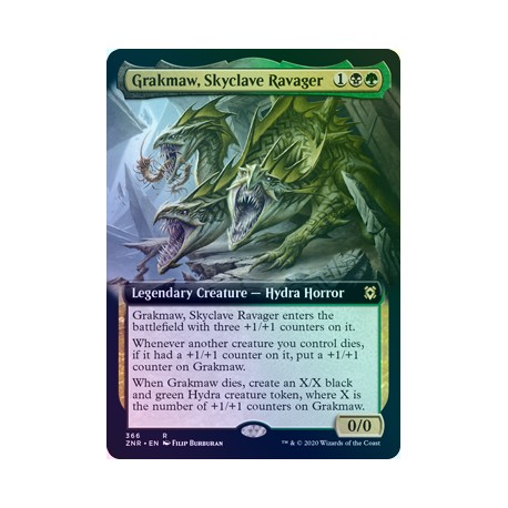 Grakmaw, Skyclave Ravager (Extended) FOIL ZNR NM