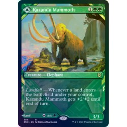 Kazandu Mammoth // Kazandu Valley (Showcase) FOIL ZNR NM