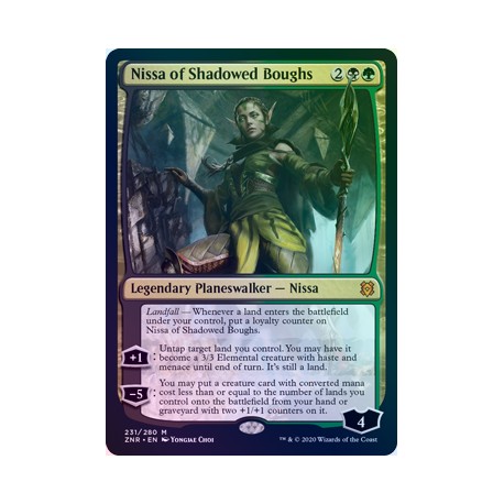 Nissa of Shadowed Boughs FOIL ZNR NM