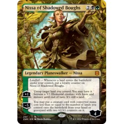 Nissa of Shadowed Boughs (Borderless) ZNR NM