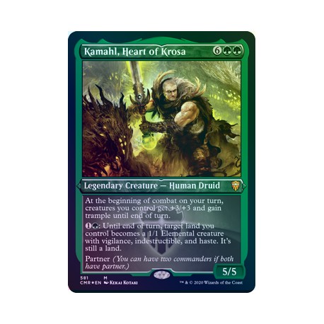 Kamahl, Heart of Krosa ETCHED FOIL CMR NM