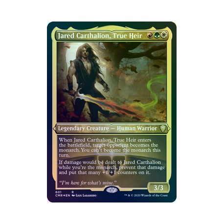Jared Carthalion, True Heir ETCHED FOIL CMR NM