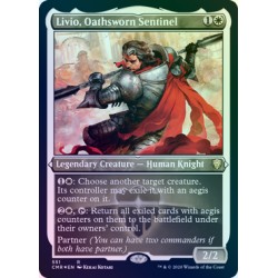 Livio, Oathsworn Sentinel ETCHED FOIL CMR NM