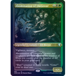 Abomination of Llanowar ETCHED FOIL CMR NM