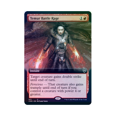 Temur Battle Rage (Extended) FOIL CMR NM