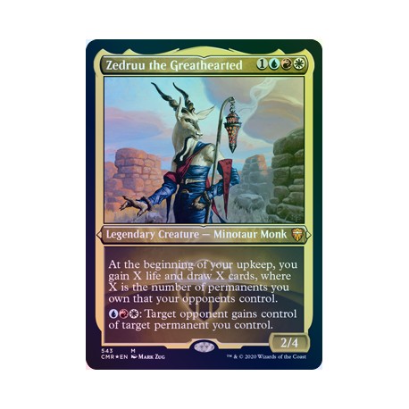 Zedruu the Greathearted ETCHED FOIL CMR NM