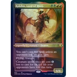 Rakdos, Lord of Riots ETCHED FOIL CMR NM