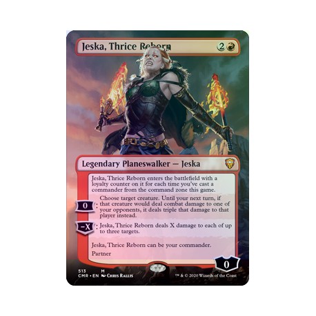 Jeska, Thrice Reborn (Borderless) FOIL CMR NM