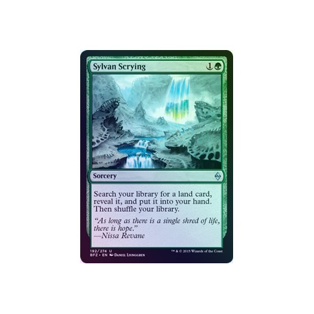 Sylvan Scrying FOIL BFZ NM