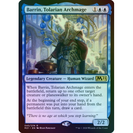 Barrin, Tolarian Archmage FOIL M21 PROMO NM