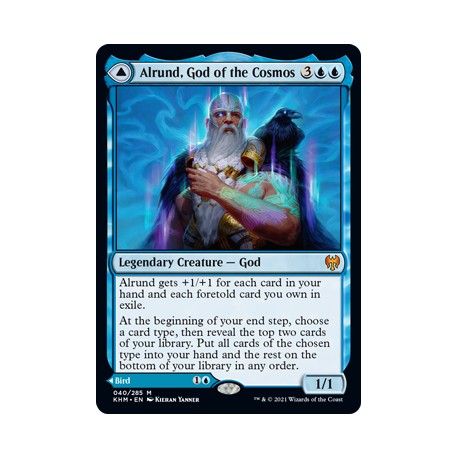Alrund, God of the Cosmos // Hakka, Whispering Raven KHM NM