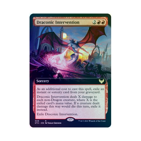 Draconic Intervention (Extended) FOIL STX NM