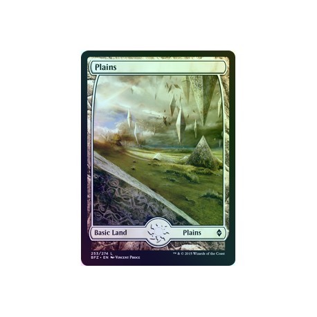 Plains 253 FOIL FULL ART BFZ NM